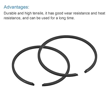 Amazon.co.jp: uxcell ピストンリングセット 2個入り 37mm x 1.2